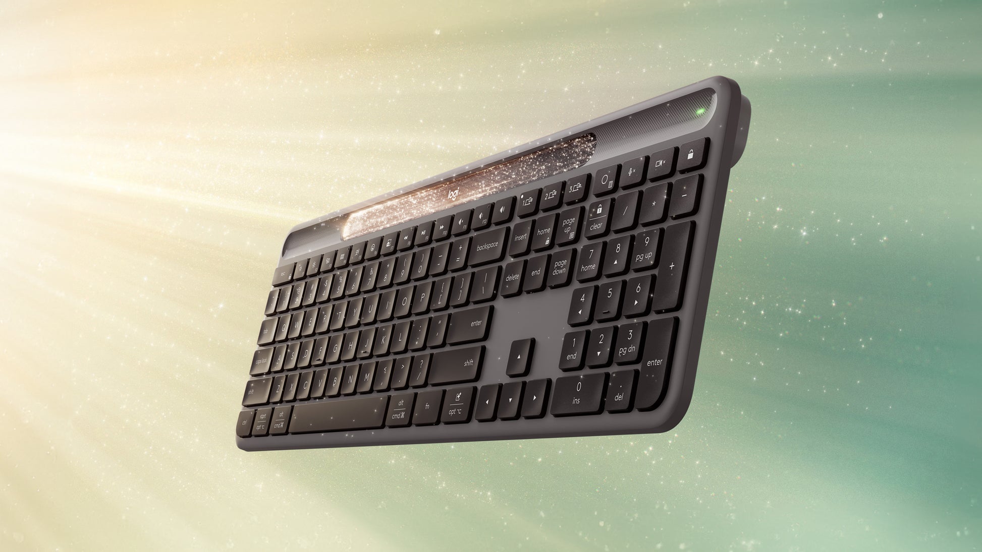 Logitech Signature Slim Solar+ K980 – Tastatur – Bluetooth & 2,4 GHz – QWERTZ (CH) – Graphit