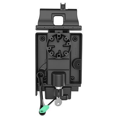 RAM Mounts Fahrzeug-Dock für Galaxy Tab A 8.0 (2017) – 2 A Ausgang, Mikro-USB – Schwarz/Grün