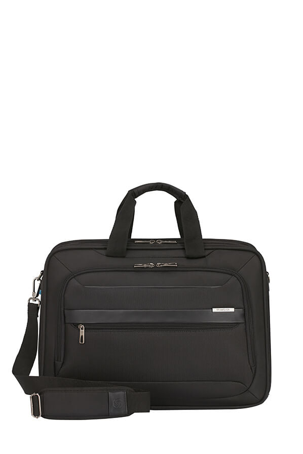 Samsonite Vectura Evo Notebook-Tasche – für Notebooks bis 17,3", 20,5 l, USB-Port, Aufsteckfunktion, Polyester