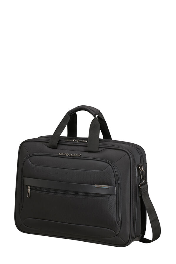 Samsonite Vectura Evo Notebook-Tasche – für Notebooks bis 17,3", 20,5 l, USB-Port, Aufsteckfunktion, Polyester