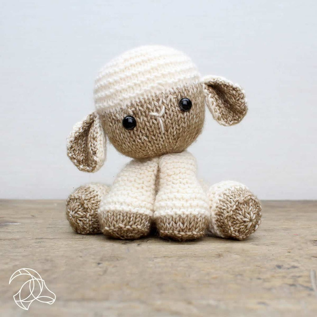 Hardicraft Strickset Lama – 20 cm, Weiss