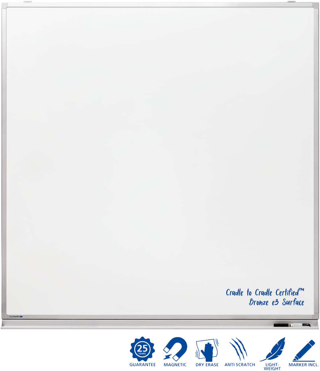Legamaster Professionelles Whiteboard – Emaille, magnetisch – 150 × 120 cm