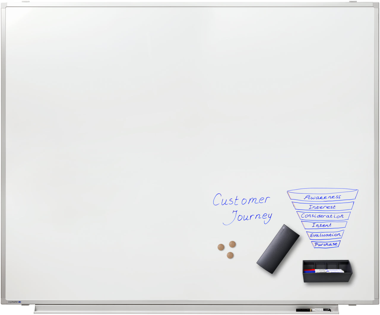 Legamaster Professionelles Whiteboard – Emaille, magnetisch – 150 × 120 cm