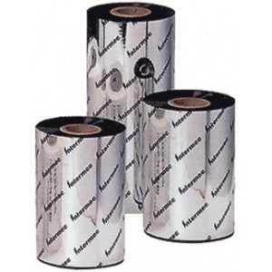 Intermec Harz Thermotransferband 110 mm × 76 m, Kern 1/2", schwarz, Farbseite aussen