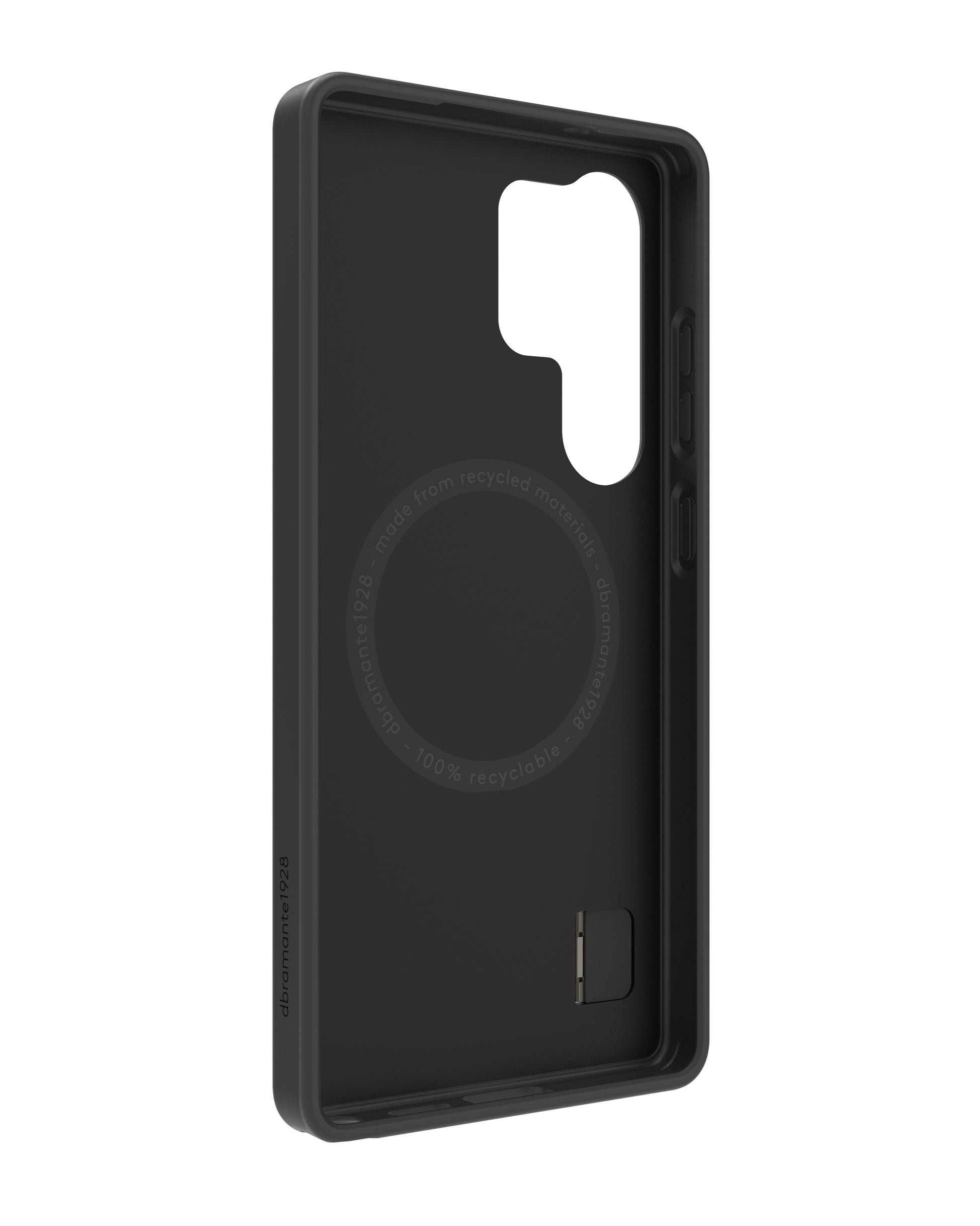 dbramante1928 Iceland Pro Qi2 Kick Backcover – für Samsung Galaxy S25 Ultra, schwarz, bis 3 m sturzsicher