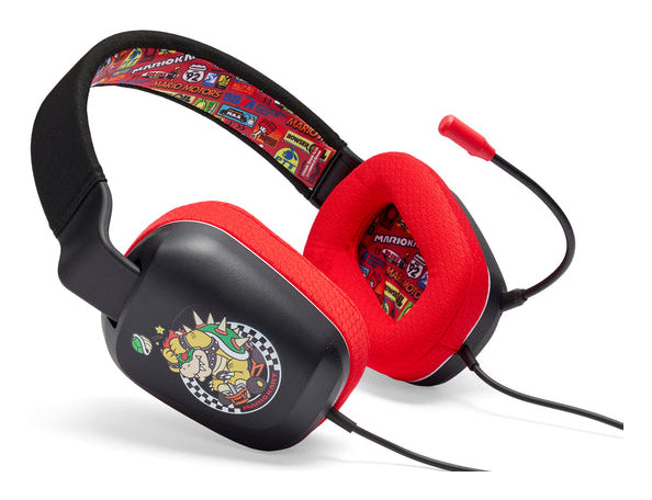 PowerA NSHS0398 Gaming-Headset – Over-Ear, Stereo, Kabelgebunden, 3,5 mm Klinke, für Nintendo Switch, Schwarz/Rot
