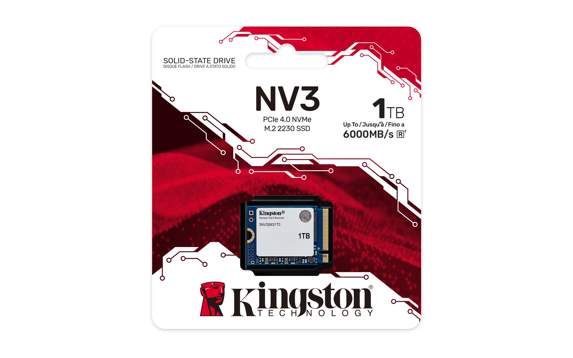 Kingston 1000GB NV3 M.2 – M.2 2230, Schreibgeschwindigkeit 4'000 MB/s