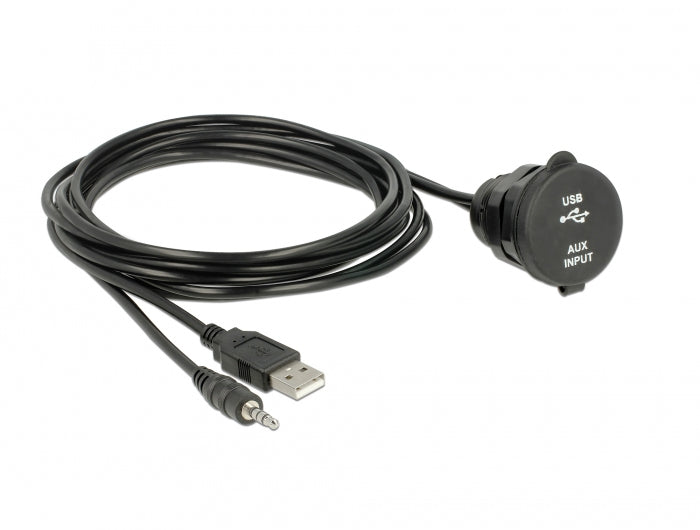 DeLOCK USB-A Verlängerungskabel (Stecker auf Buchse) – USB 2.0 (480 Mbit/s) – 2 m – Schwarz