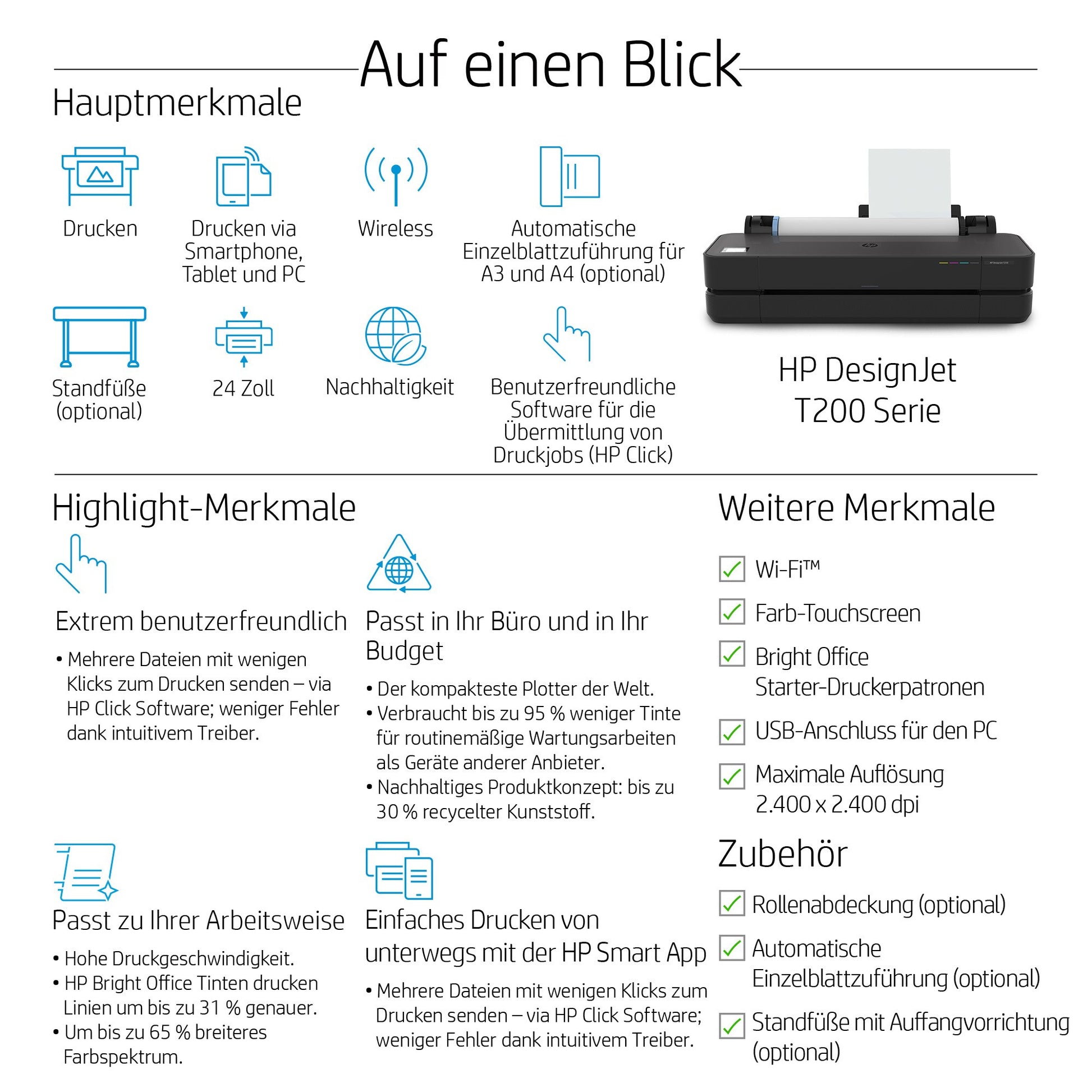 HP DesignJet Studio Steel – Grossformatdrucker, 24"
