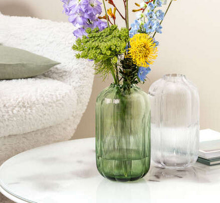 Villeroy & Boch Vase, Glas, Transparent, 28 cm