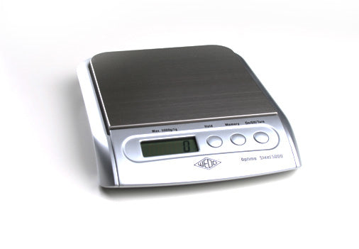 Wedo Waage Optimo Steel 5000 – 5 kg, Teilung 1 g, 245×40×186 mm, Edelstahl