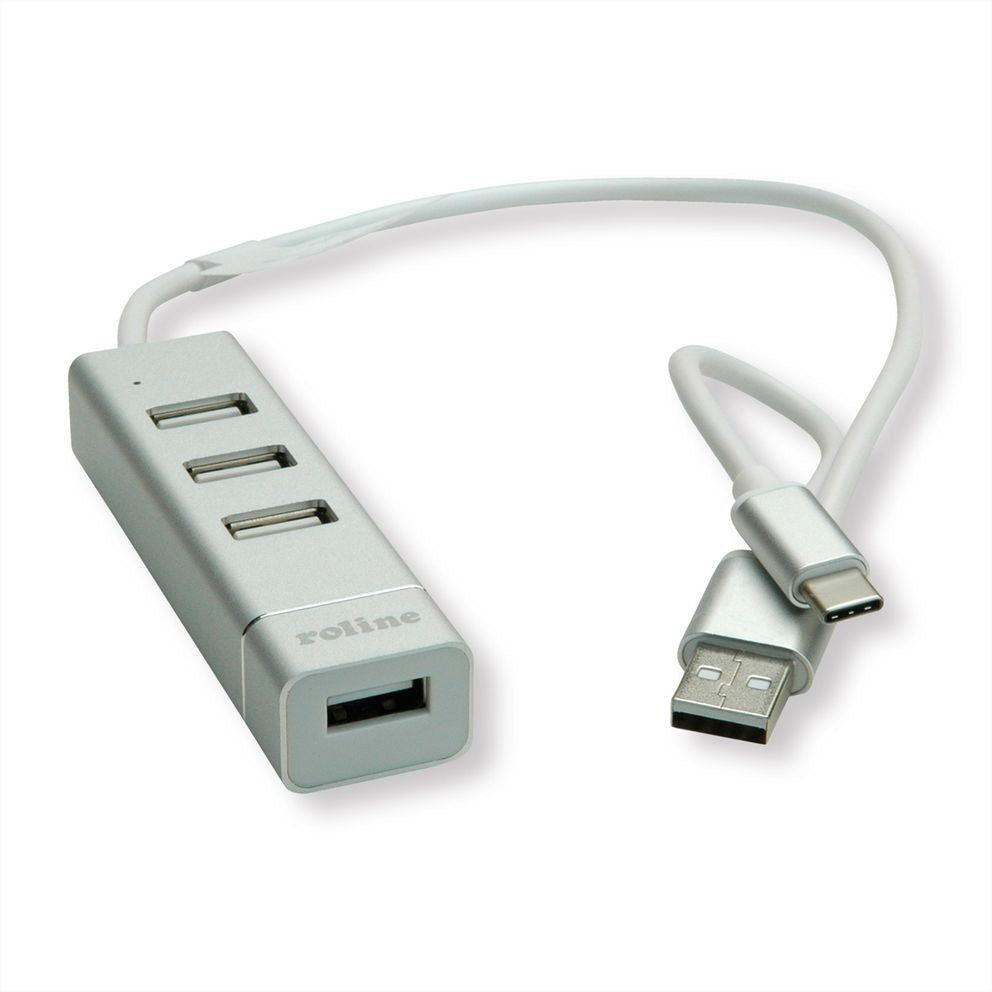 ROLINE USB-Hub – USB 2.0, 4× USB-A