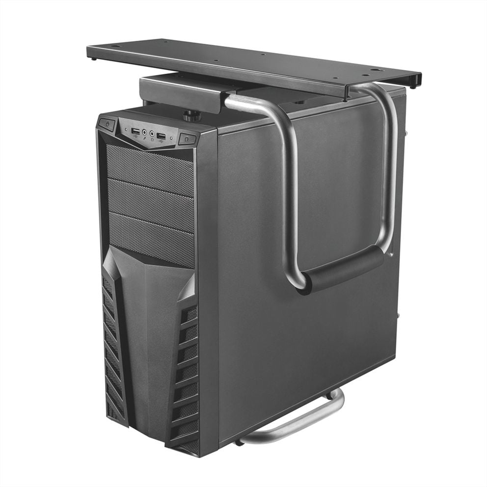 VALUE CPU-Halterung (Untertisch) – bis 30 kg, Schwarz, Metall
