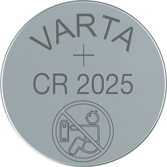 Varta Knopfzellen CR2025, Lithium, 3 V – 5 Stk.