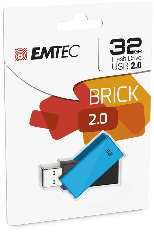 Emtec C350 USB-Stick – 32 GB, USB 2.0, blau