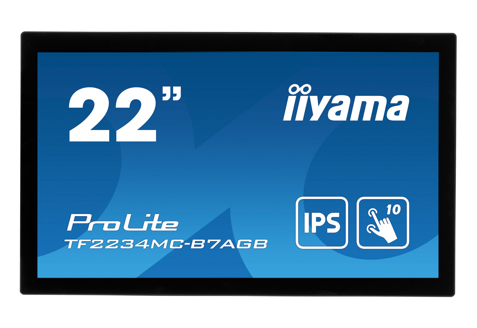 iiyama TF2234MC-B7AGB – Monitor, 21,5", 1920 × 1080 (Full HD), IPS, 60 Hz, 350 cd/m², VESA 100 × 100, Schwarz