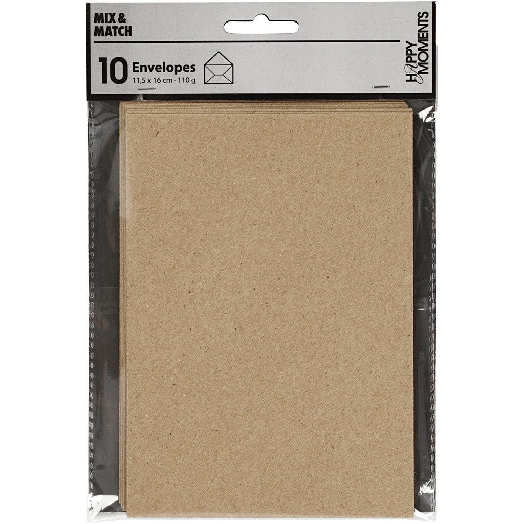 Creativ Company Couvert C6, ohne Fenster, beige, 110 g/m² – 10 Stk.
