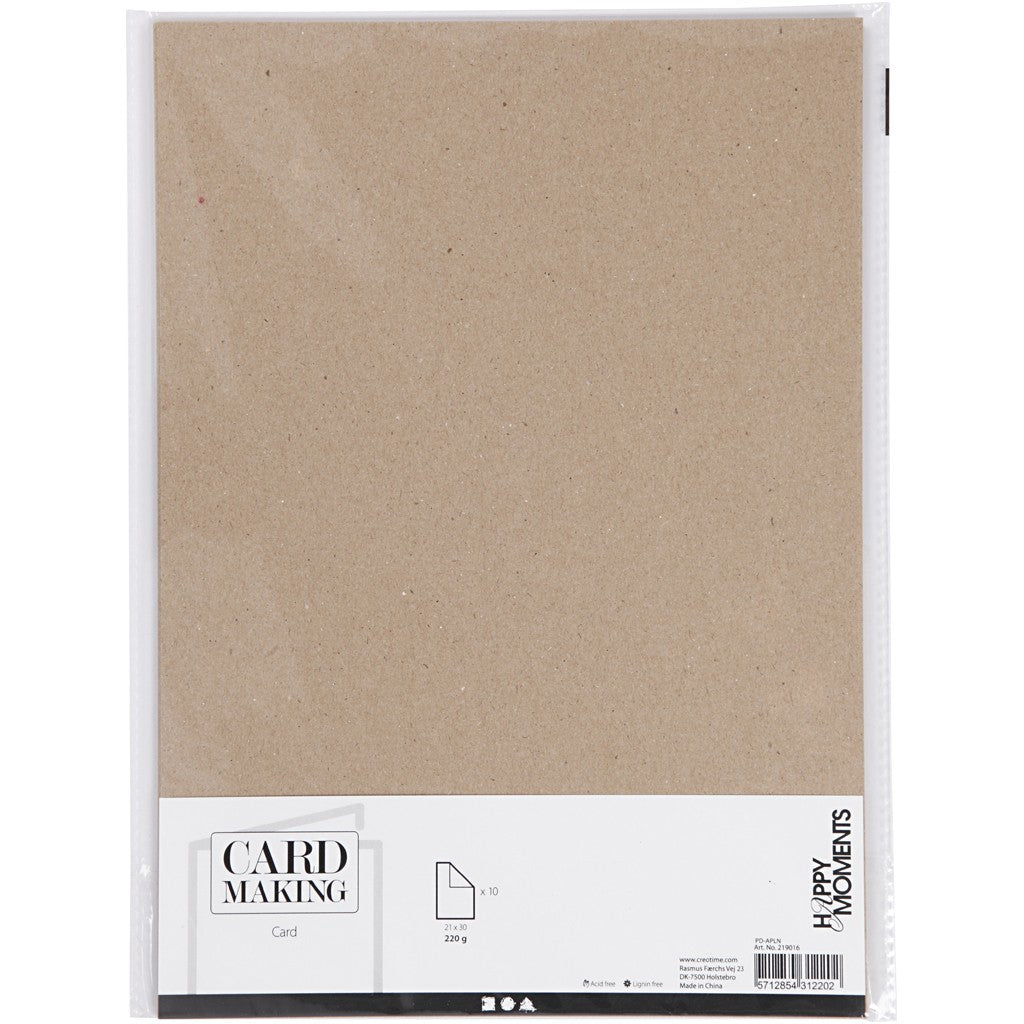 Creativ Company Fotokarton – A4, braun, 220 g/m² – 10 Blatt