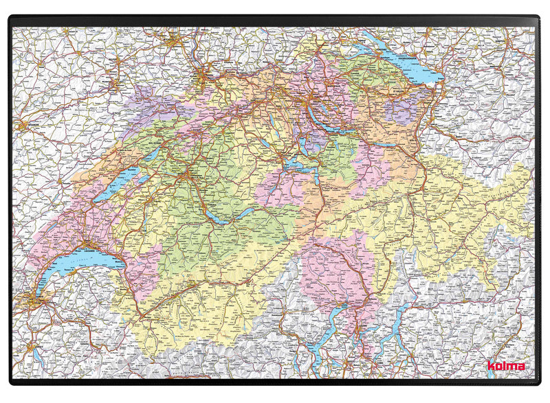 Kolma Schreibunterlage – Schweiz – 500 × 340 mm – Kunststoff, rutschfest