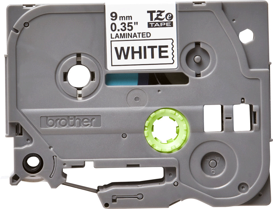 Brother Schriftband – 9 mm × 8 m, weiss, schwarz