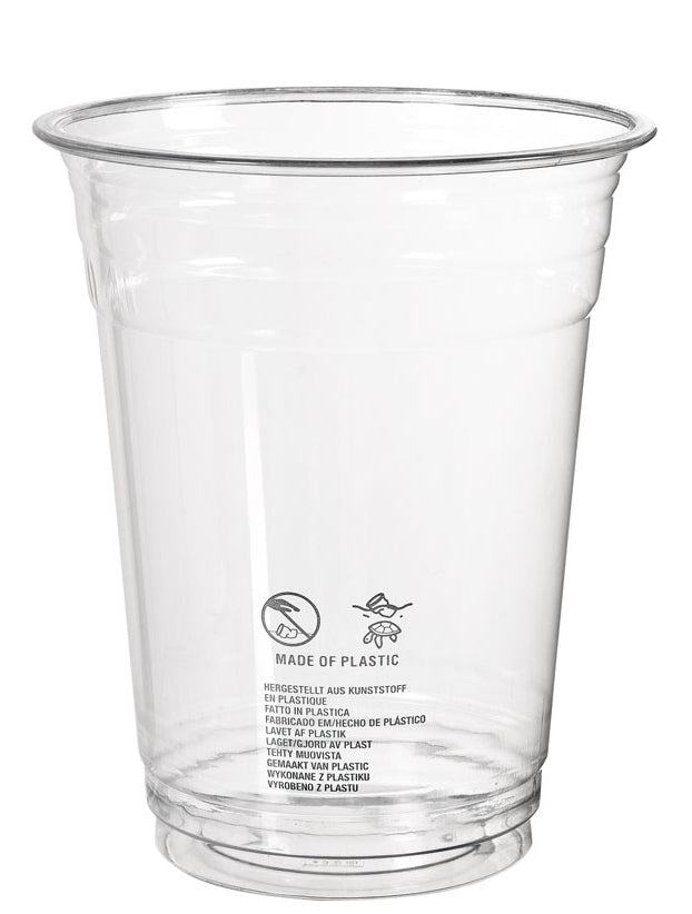 Duni ecoecho Crystal Trinkbecher rPET – 4,7 dl, transparent, 50 Stück