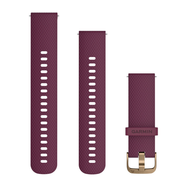 Garmin Quick Release Band – Silikon, Merlot-Gold, One-Size, für Garmin Forerunner, vívoactive und vívomove