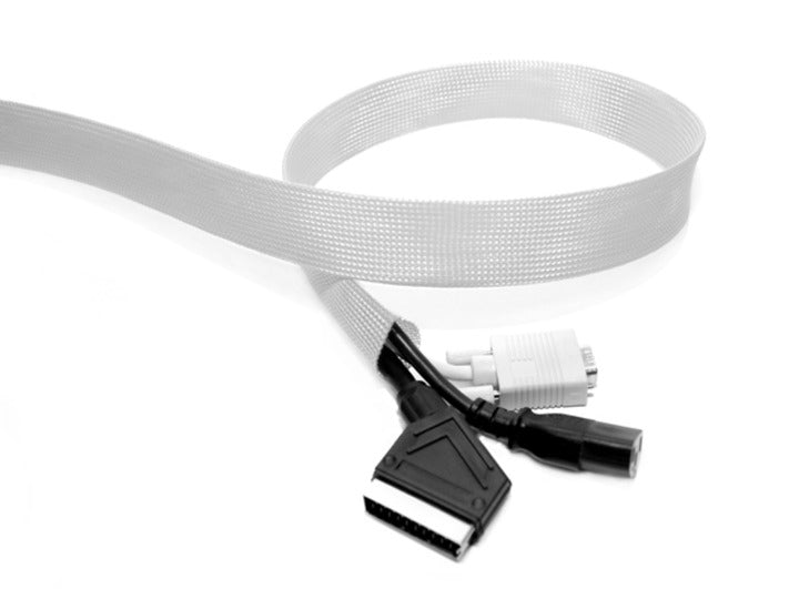Multibrackets Kabelschlauch, Ø 40–80 mm, 50 m, zuschneidbar – silber