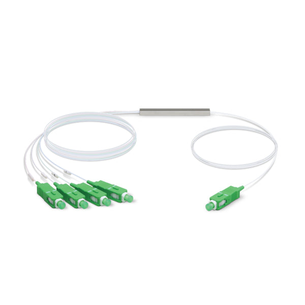Ubiquiti UFiber Splitter 1:4 – SC zu 4× SC/APC, 4,06 m – Weiss