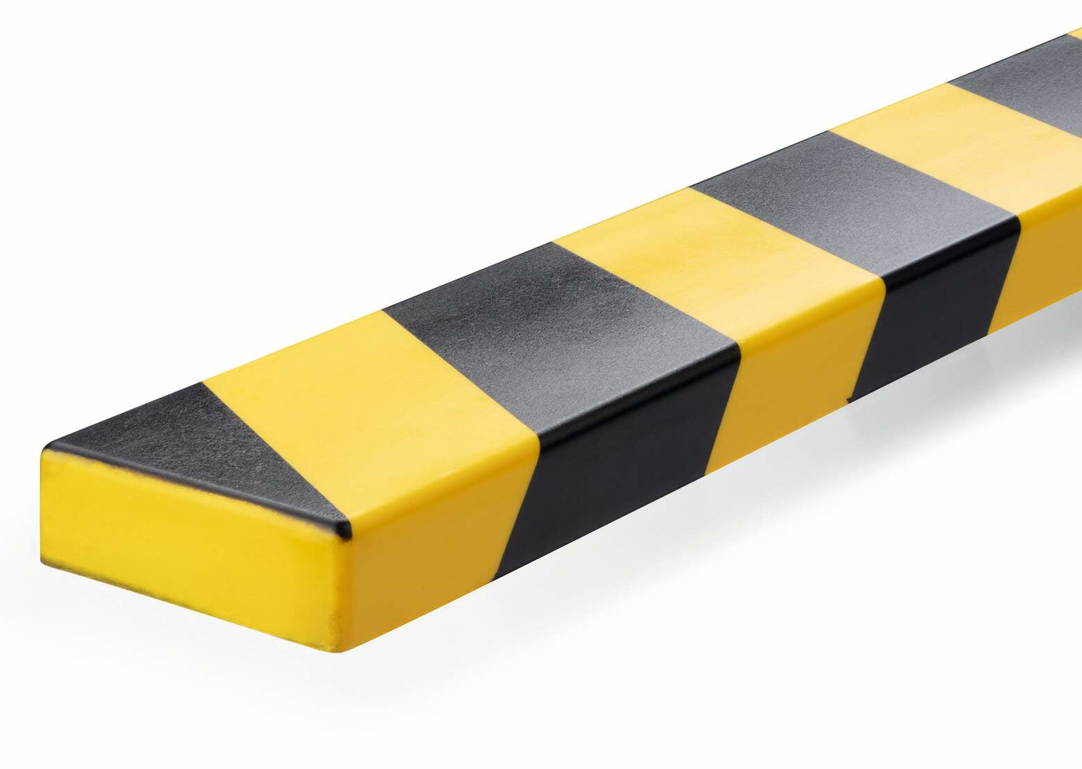 Durable Flächenschutzprofil S20 – 60 × 1'000 mm, Kunststoff, Schwarz/Gelb, selbstklebend