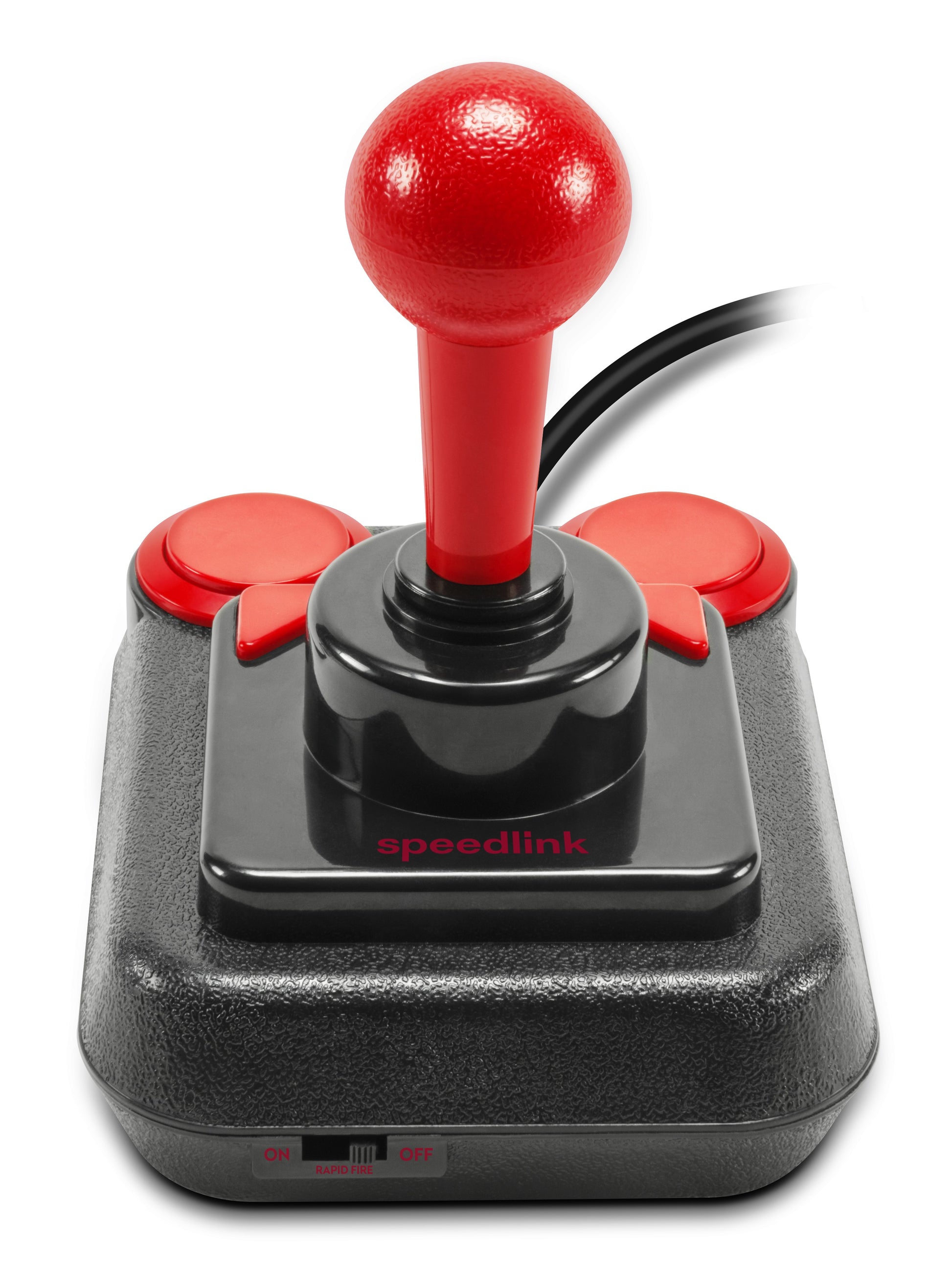 SPEEDLINK Competition Pro Extra – Joystick – USB (kabelgebunden), Schwarz/Rot, für Windows-PC & Android