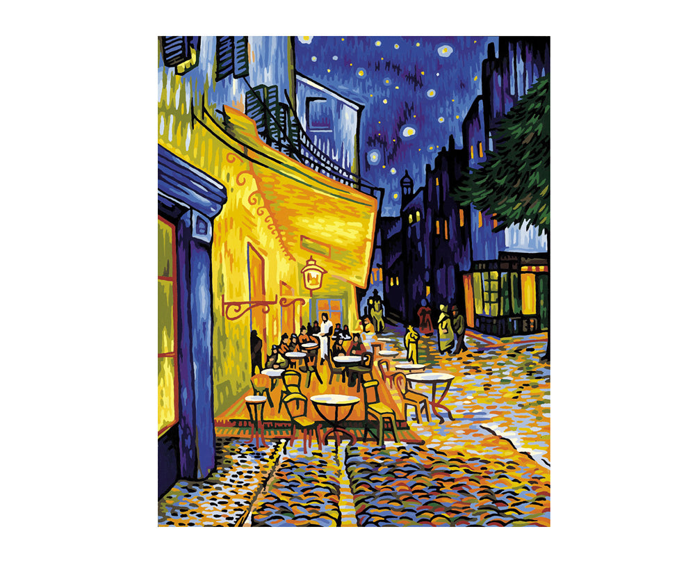 Schipper Malen-nach-Zahlen-Set Nachtcafé – 40 × 50 cm – 1-teilig – ab 8 Jahren