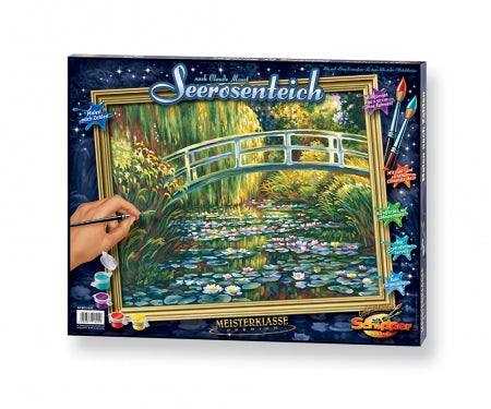 Schipper Malen-nach-Zahlen-Set – Seerosenteich – 40 × 50 cm – ab 8 Jahren