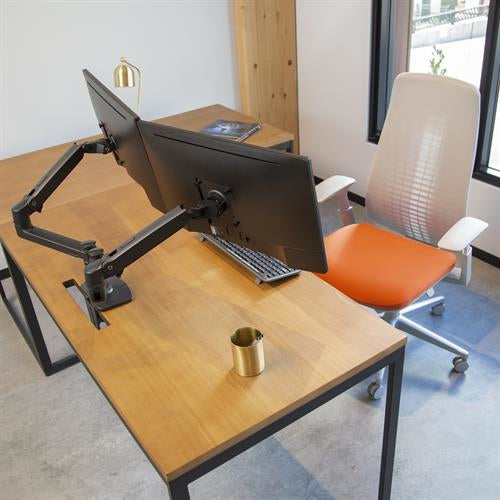 Ergotron LX – Monitorarm, Dual, bis 27", VESA 75 × 75/100 × 100 mm, Schwarz