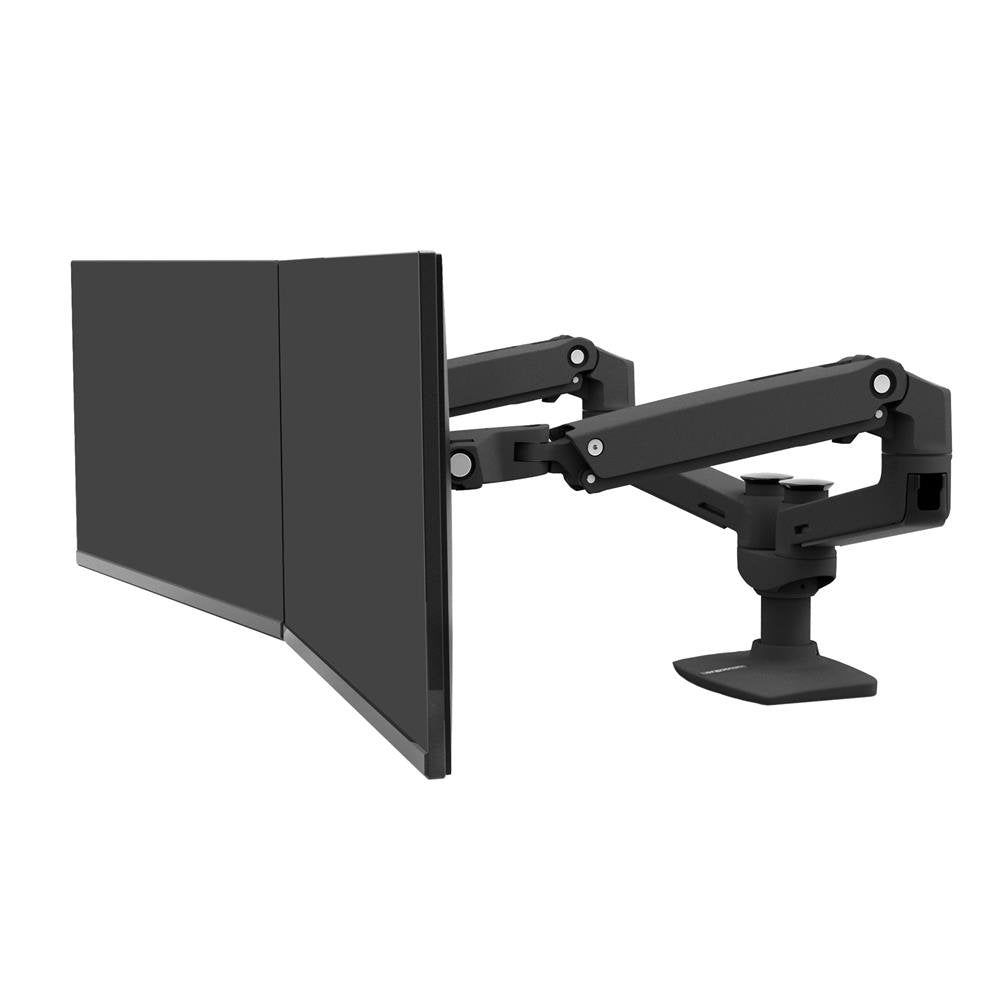 Ergotron LX – Monitorarm, Dual, bis 27", VESA 75 × 75/100 × 100 mm, Schwarz