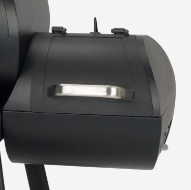 LANDMANN Holzkohlegrill Vinson 11422 – Kochfläche 70,5 × 39,5 cm, Gusseisenrost, Wagen – schwarz