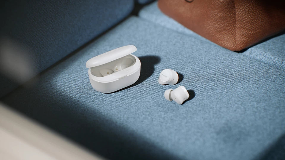 Philips TAT1300WT/00 TWS In-Ear – ANC, mit Ladecase, Weiss, BT 6.0