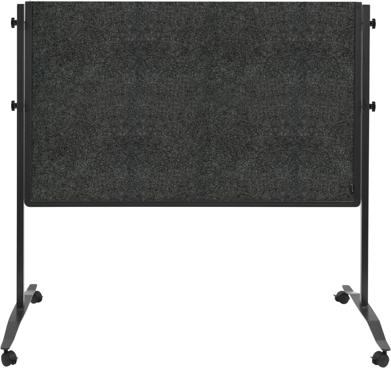 Legamaster Moderationswand – Filz, mit Rollen, doppelseitig – 120 × 150 cm – Grau, Alurahmen