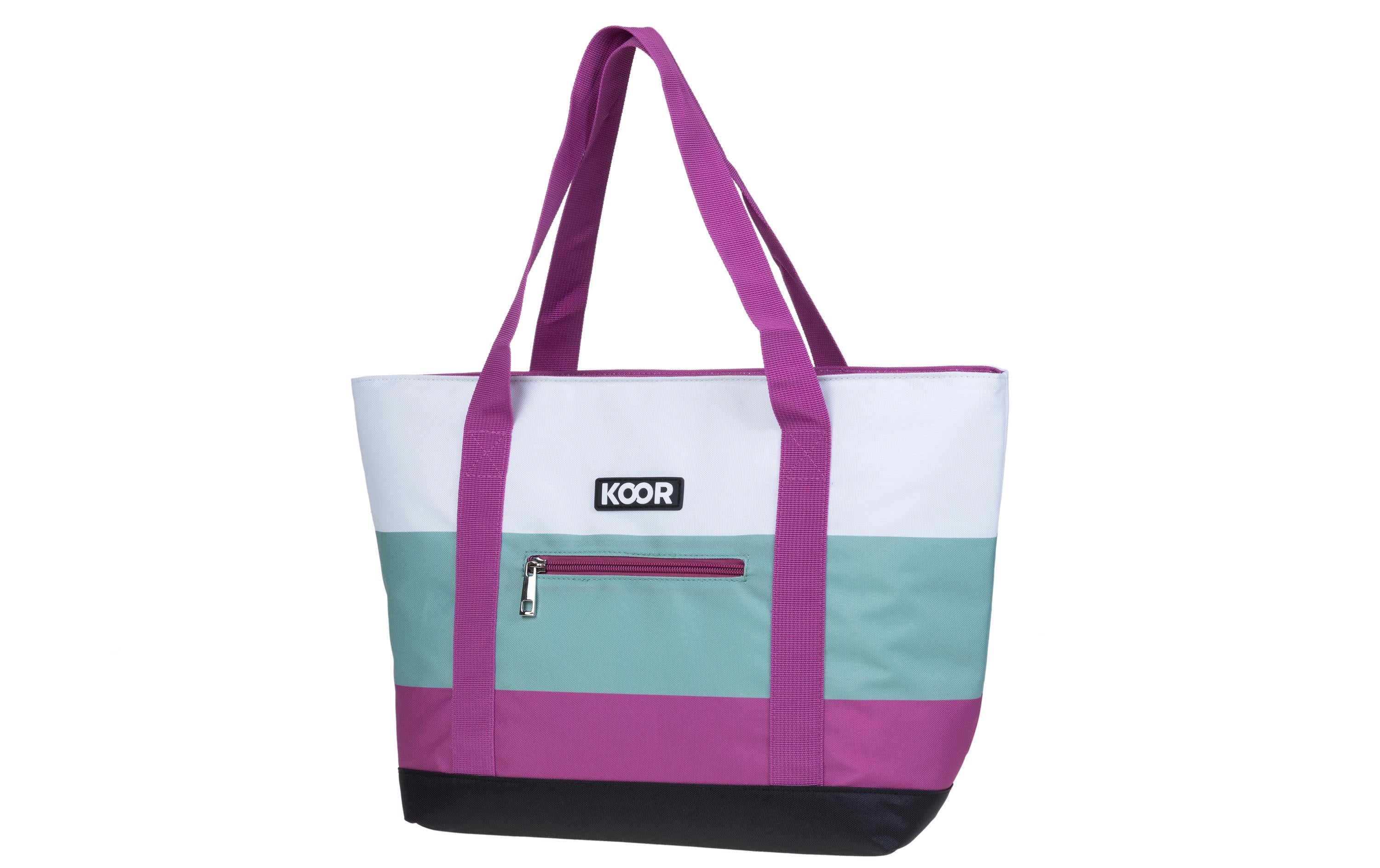 KOOR Lido 10 – Kühltasche, 10 l, Polyester, Olivgrün, Muster, 46 × 30 × 16 cm