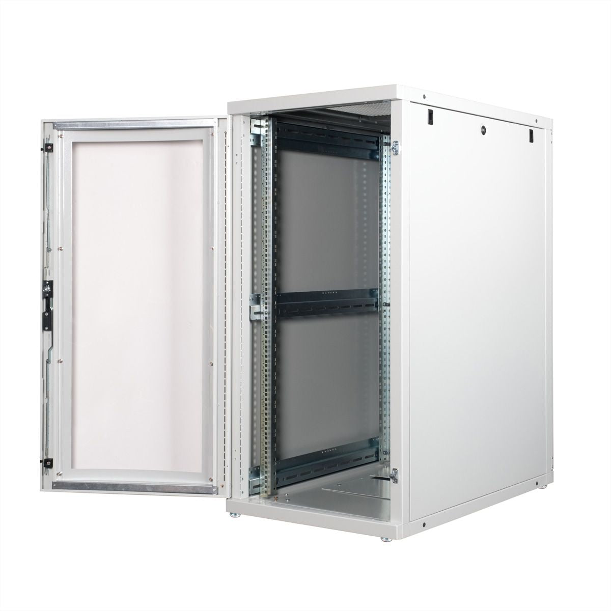 ROLINE Pro – 19" Netzwerkschrank 26U, IP20, abschliessbar, 600 × 1000 × 1260 mm, grau, Stahl