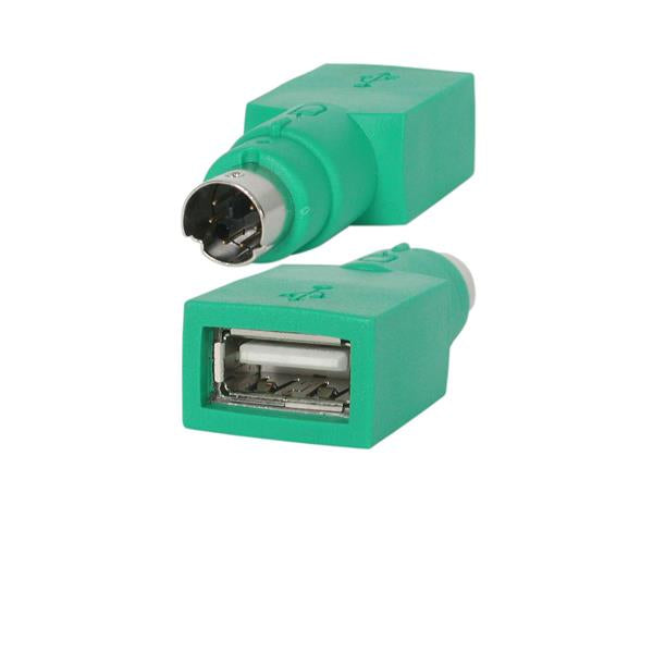 StarTech.com USB-A zu PS/2 Adapter – Maus, USB-A Buchse zu PS/2 (6-poliger DIN-Stecker), Grün