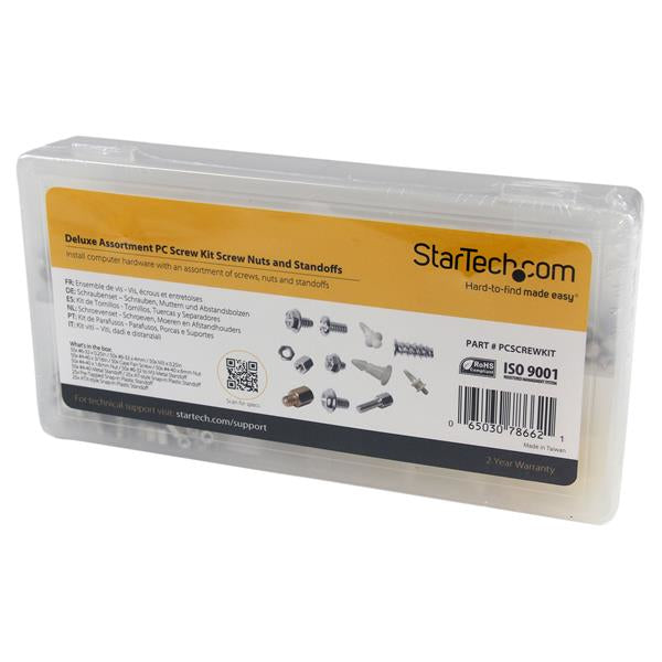 StarTech.com Gemischtes Deluxe PC-Schraubenset – 107 × 209 × 32 mm, Weiss