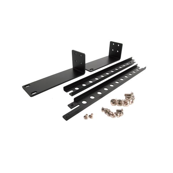 StarTech.com 1U Rack-Montageschelle – Schwarz, Schrauben enthalten – für StarTech.com SV431