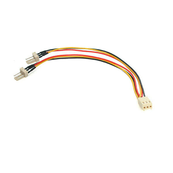StarTech.com Molex Y-Kabel Stromkabel – Molex 3-polig (M)–Molex 3-polig (W), 0,152 m, weiss