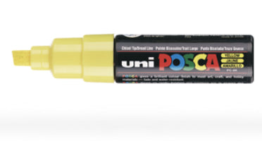 Uni-Ball Non-Permanent-Marker – Keilspitze 8 mm – Gelb