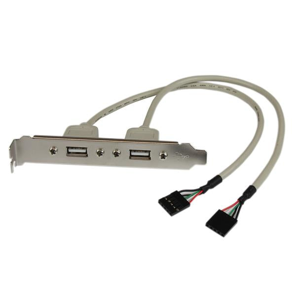StarTech.com USB-Adapter 2×IDC auf 2×USB-A (Buchse) – Silber