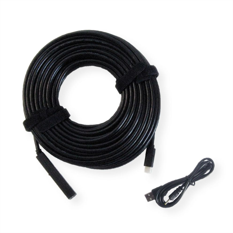 VALUE USB-C Verlängerungskabel (Stecker auf Buchse) – USB 2.0 (480 Mbps) – 20 m – aktiv – Schwarz