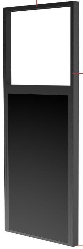 Peerless AV DS-OM46ND-CEIL – Deckenhalterung für Samsung OM46N-D, 46", Back-to-Back, Kabelmanagement, Schwarz