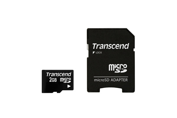 Transcend microSD 2 GB – 20/13 MB/s, inkl. SD-Adapter
