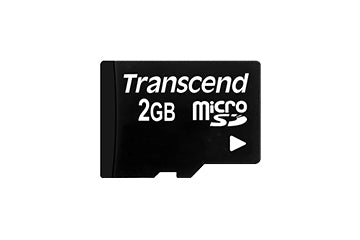 Transcend microSD 2 GB – 20/13 MB/s, inkl. SD-Adapter