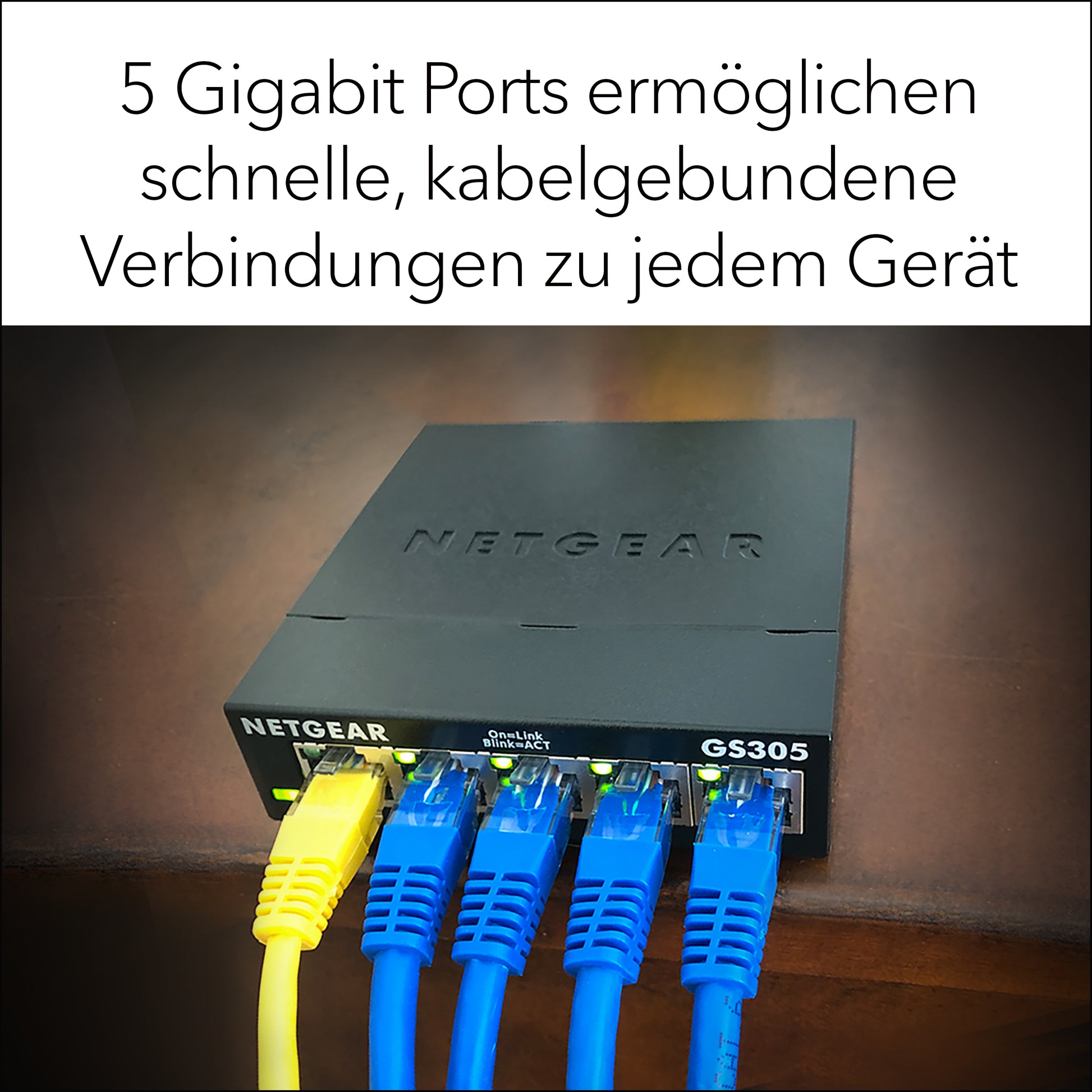 NETGEAR GS305 – Switch – 5×GbE, L2